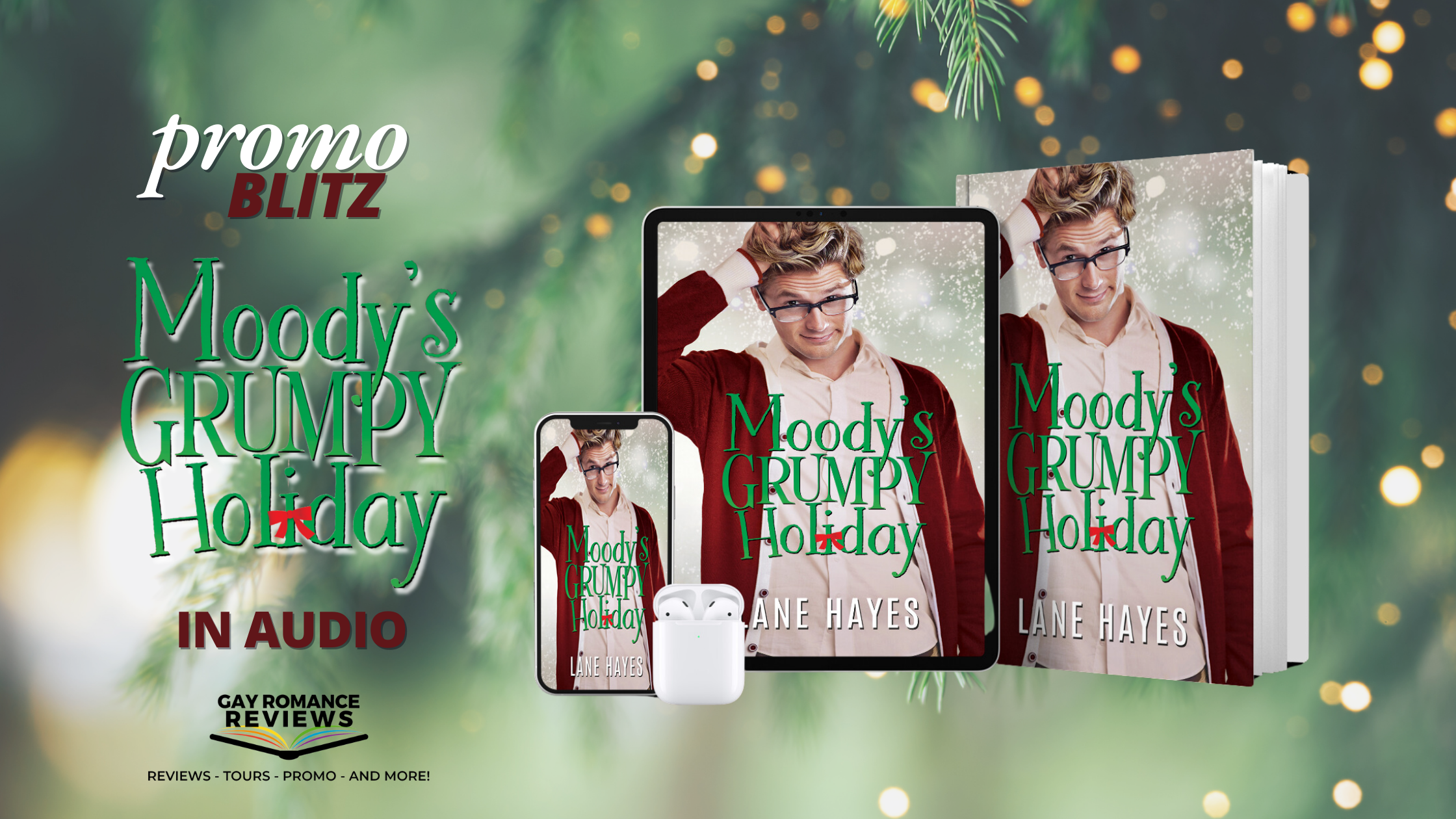 PROMO BLITZ – Moddy’s Grumpy Holiday by Lane Hayes (Audiobook)