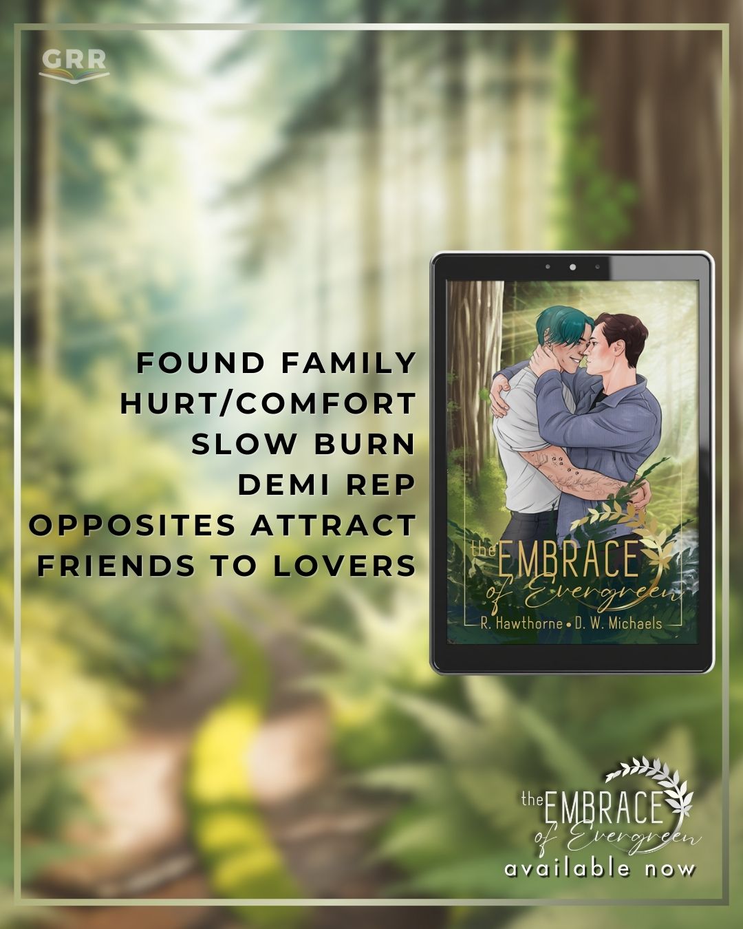 RELEASE TOUR – The Embrace of Evergreen by Rayne Hawthorne