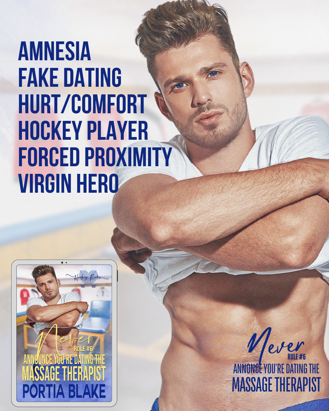 PROMO BLITZ: Never Announce You’re Dating the Massage Therapist by Portia Blake